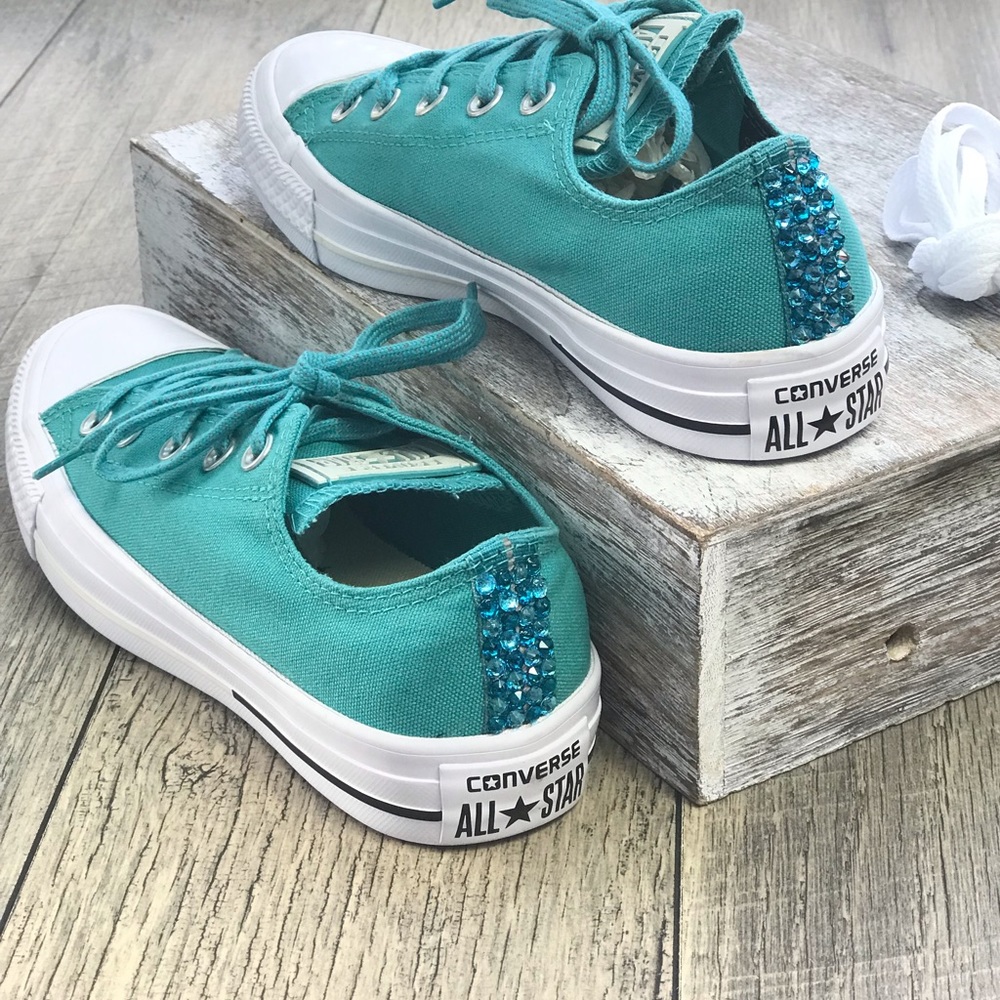 Converse&Crystal Shield Canvas OX Aegean Aqua W - Picture 2 of 8